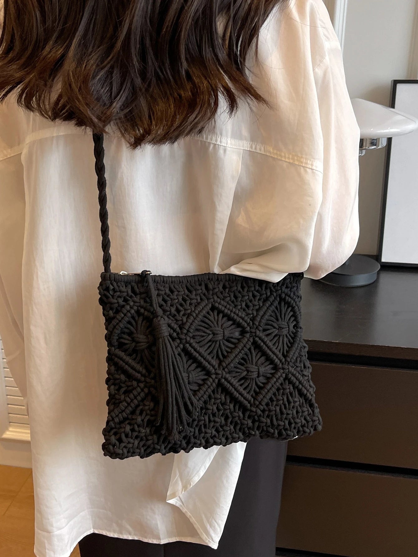 Vävd crossbodyväska