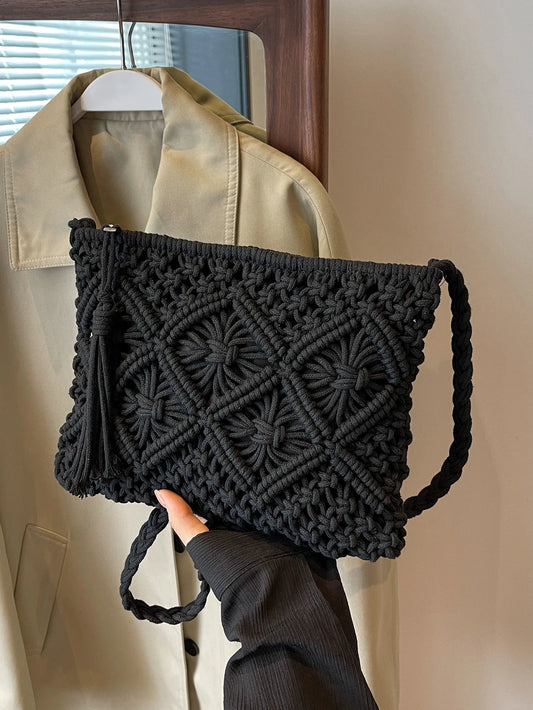 Vävd crossbodyväska