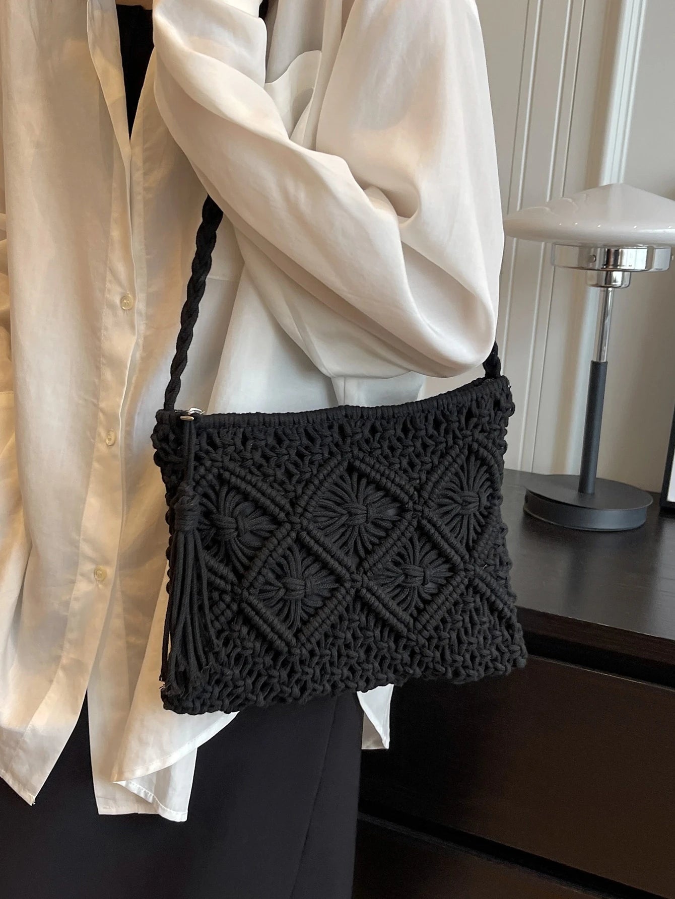 Vävd crossbodyväska